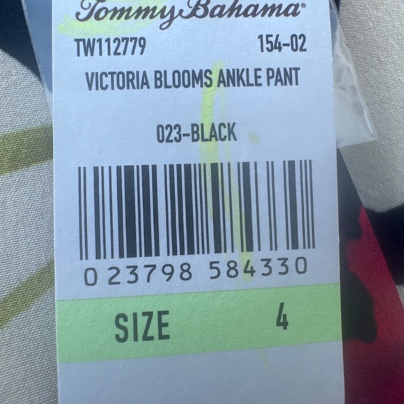 NWT Tommy Bahama Victoria Blooms ankle pant - Picture 4 of 4
